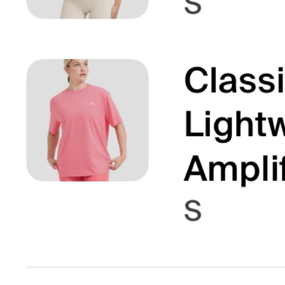 Oner Active Classic Oversized Lightweight Tshirt; Amplify Pink